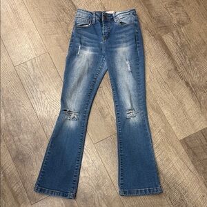 Denim Diva Stylish Blue Flare Jeans